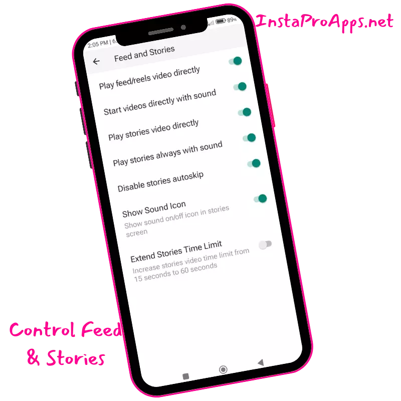 Control Feed & Stories